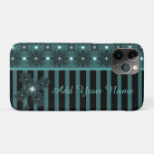 Artdeco花レトロスタイル、名前を追加 Case-Mate iPhoneケース (裏面(横))