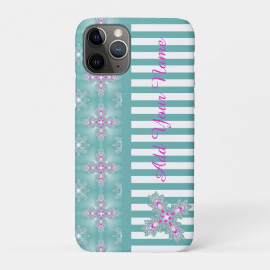 Artdeco花レトロスタイル、名前を追加 Case-Mate iPhoneケース (裏)