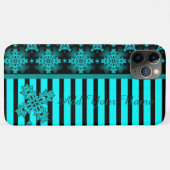 Artdeco花レトロスタイル、名前を追加 Case-Mate iPhoneケース (裏面(横))