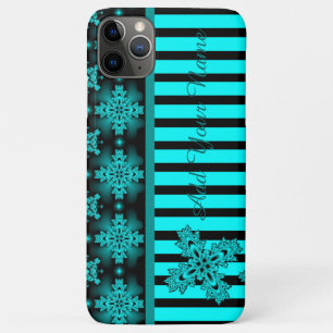 Artdeco花レトロスタイル、名前を追加 iPhone 11 Pro Maxケース