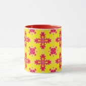 Artdeco Flowers in Retro Style マグカップ (中央)