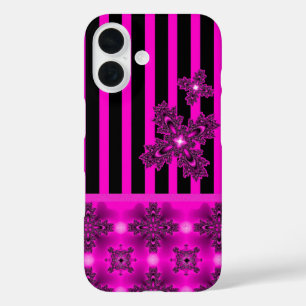 Artdeco Flowers in Retro Style iPhone 16ケース
