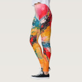 Arte Abstracto Colorido レギンス (左)