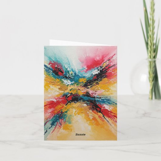 Arte Abstracto Colorido 招待状 (裏面)