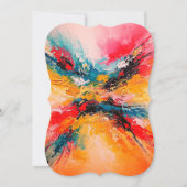 Arte Abstracto Colorido 招待状 (正面)