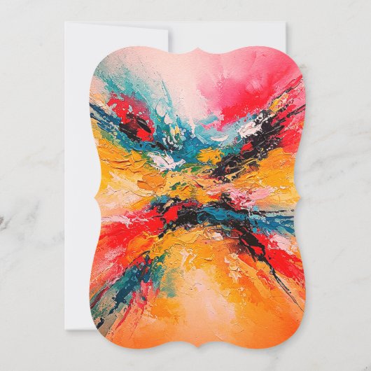 Arte Abstracto Colorido 招待状 (裏面)