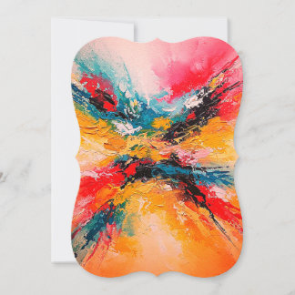 Arte Abstracto Colorido 招待状