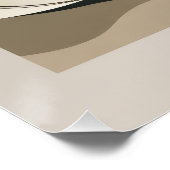 Arte Abstracto Minimal Equilibrio Natural ポスター (コーナー)