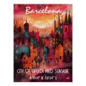 Arte Contemporáneo de Barcelona vibrante ポスター (正面)