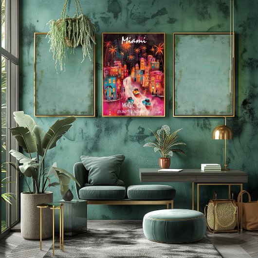 Arte Contemporáneo de Miami – Ciudad Mágica ポスター