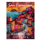 Arte Contemporáneo Vibrante de San Francisco ポスター (正面)