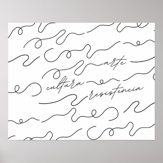 Arte, Cultura, Resistencia ポスター (正面)