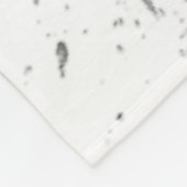 Arte de pintura con flor フリースブランケット (角)