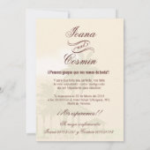 Arte Déco Vintage Praia de Casamento Rosado (裏面)