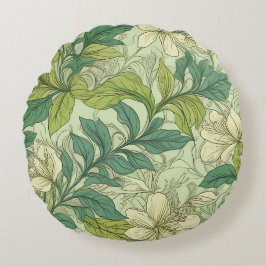 Arte decorativo plantas 5-1-2 ラウンドクッション
