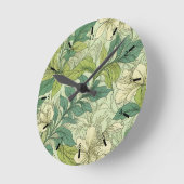 Arte decorativo plantas 5-1-2 ラウンド壁時計 (傾斜)