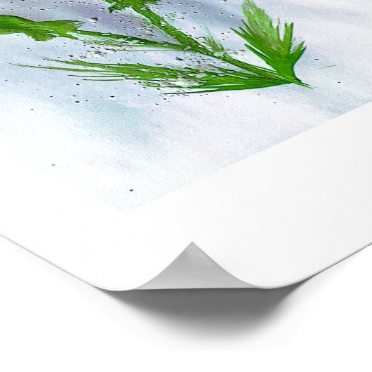 Arte feita a mão flor  ポスター (角)