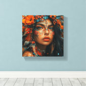 Arte Indígena キャンバスプリント (インサイチュ (ウッドフロア))