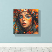 Arte Indígena キャンバスプリント (インサイチュ (ウッドフロア))