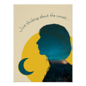 Arte "Just thinking" about com Figura Feminina ポスター (正面)