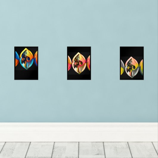 Arte Moderno Abstracto "Fusión Vibrante": (ウッドフロア)