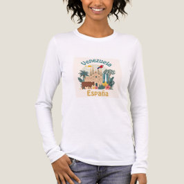 Arte Venezuela España conexión latina femenina トライブレンドTシャツ