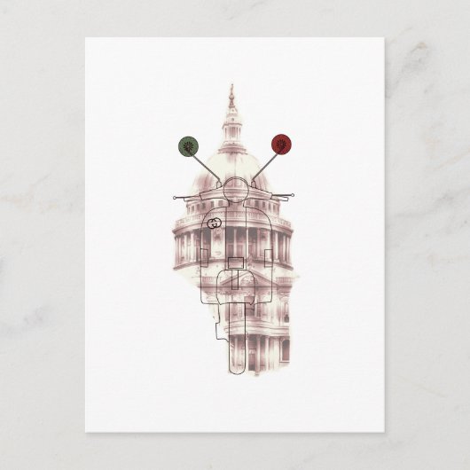 Arte Vespa Arquitetura "Memories from Paradise" ポストカード (正面)