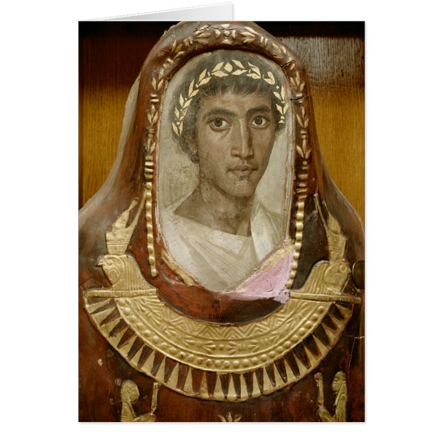 Artemidorusの絵を描かれ、金めっきされたミイラの例 (正面)