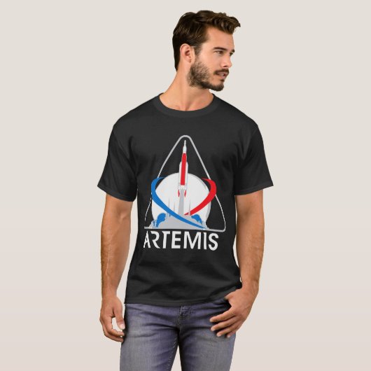 Artemisの代表団1の宇宙飛行士 Tシャツ (正面フル)