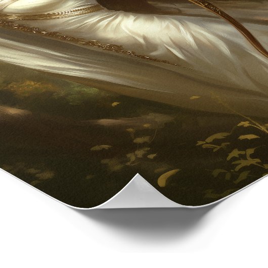 Artemis Greek Goddess Enchanted Forest Archer ポスター (角)