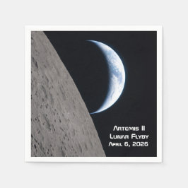 Artemis II 月フライバイ スタンダードカクテルナプキン