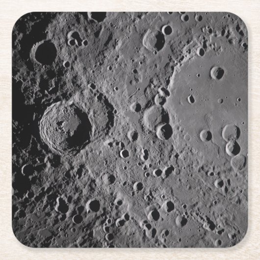Artemis II Lunar Craters スクエアペーパーコースター (正面)
