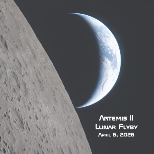 Artemis II Lunar Flyby シール (正面)