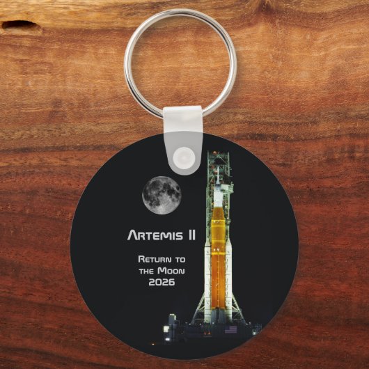 Artemis II Moon Mission キーホルダー (裏面)