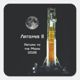 Artemis II Moon Mission スクエアシール