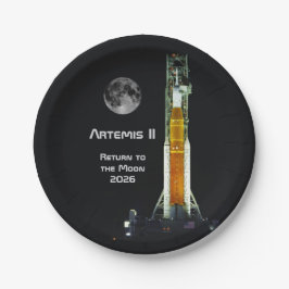 Artemis II Moon Mission ペーパープレート
