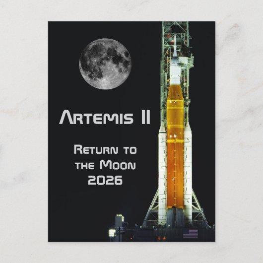 Artemis II Moon Mission ポストカード (正面)