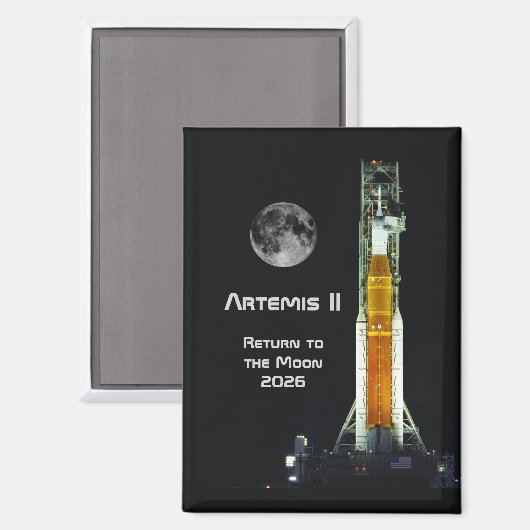 Artemis II Moon Mission マグネット (正面/裏面)