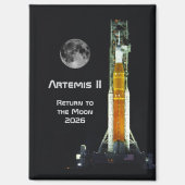 Artemis II Moon Mission マグネット (正面)