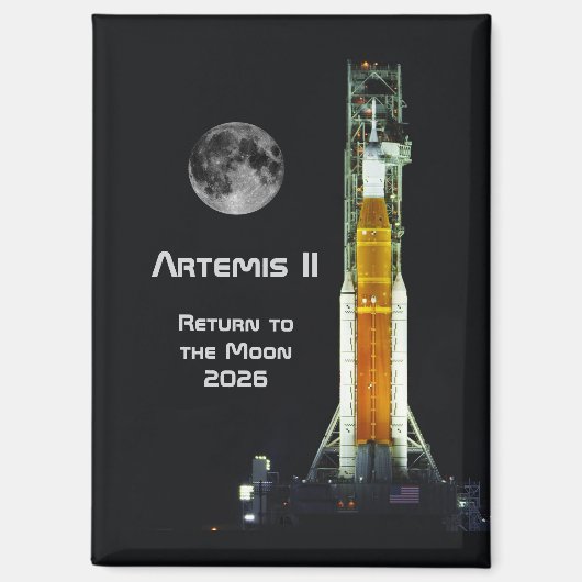 Artemis II Moon Mission マグネット (正面)