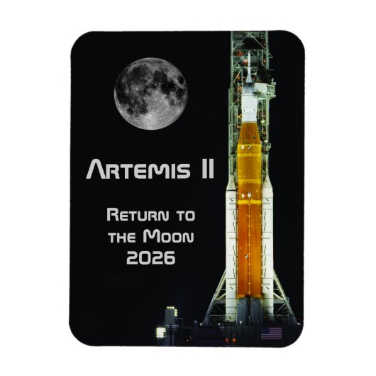 Artemis II Moon Mission マグネット (縦)