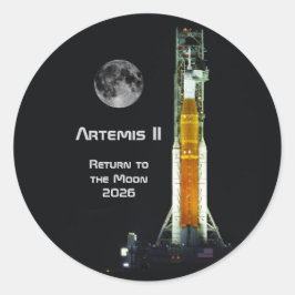 Artemis II Moon Mission ラウンドシール
