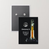 Artemis II Moon Mission 缶バッジ (正面/裏面)