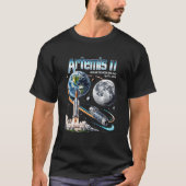 Artemis II NASA Moon Mission Cosmic Rocket T-Shirt Tシャツ (正面)