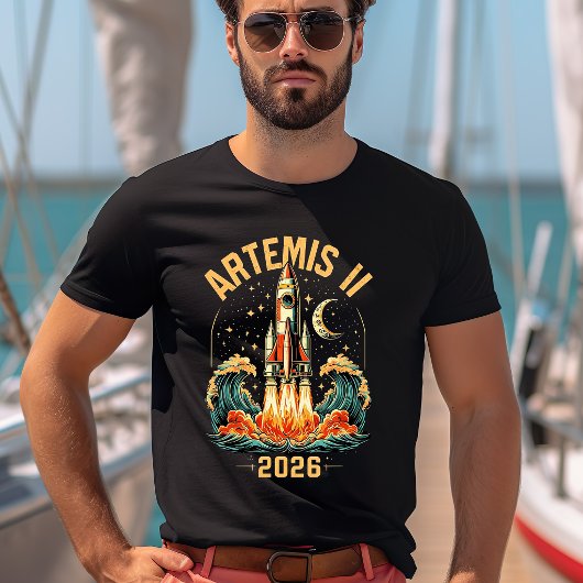 Artemis II NASA Moon Mission Rocket T-Shirt Tシャツ
