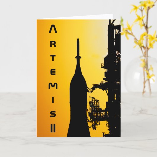 Artemis II to Launch Pad カード (黄色い花)
