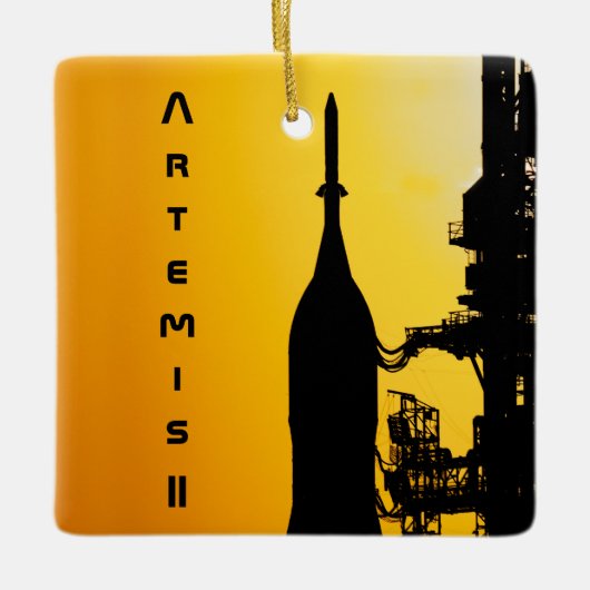 Artemis II to Launch Pad セラミックオーナメント (正面)