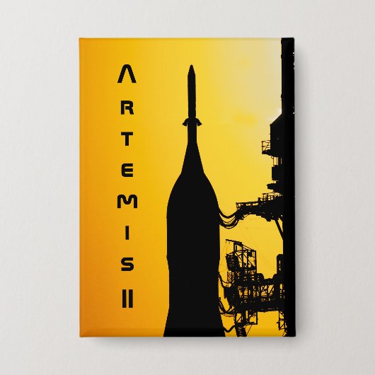 Artemis II to Launch Pad 缶バッジ (正面)