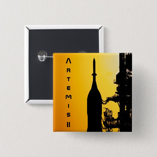 Artemis II to Launch Pad 缶バッジ (正面&裏面)