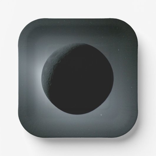 Artemis II Total Solar Eclipse ペーパープレート (正面)